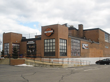 Harley-Davidson brick building 